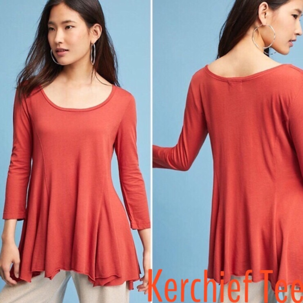 Anthropologie T.la Kerchief Tee NWT